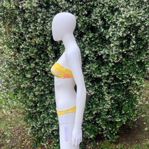 💋NWT SISSTREVOLUTION 2 Piece Floral Print Bandeau Hipster Bikini Size XS - Picture 7 of 10